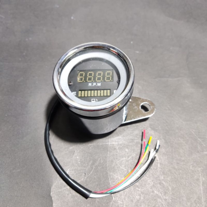 Tachometer RPM indikator kilometer dan bensin motor 2in 1