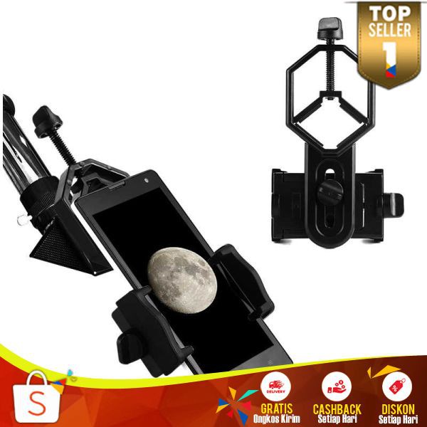 Smartphone Holder Teropong Binocular Monocular Telescope Penyangga HP Kuat Stand Handphone Murah