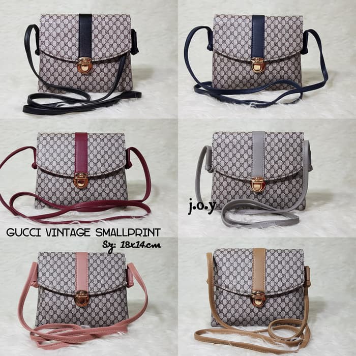 KUALITAS BAGUS TAS MURAH/TAS WANITA/SLINGBAG/SELEMPANG/GC VINTAGE SMALLPRINT