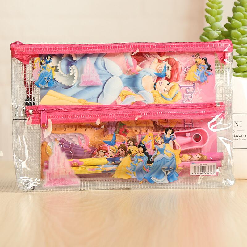 GM815 COD Kotak Pensil Karakter Anak Motif Sekolahan Pensil Pulpen Set [1KG=16PCS]