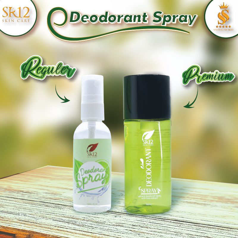 DEODORANT SPRAY TAWAS SR12 HERBAL / AMPUH PENGHILANG BAU BADAN PERMANEN / PEMUTIH KETIAK BPOM