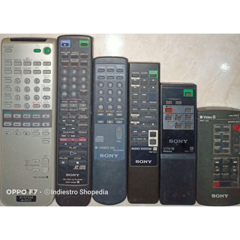 Remote Ori Sony LD CD VCD Player Betamax dan Handycam