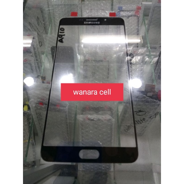 kaca lcd kaca depan lcd touchscreen samsung A910 A9 2016 A9 pro original hitam