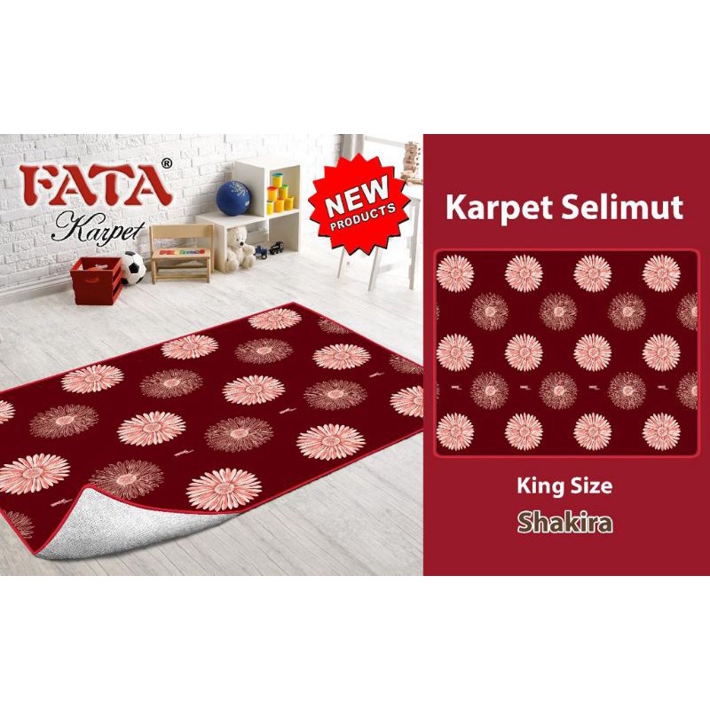 KARMUT FATA ( KARPET SELIMUT ) MOTIF SHAKIRA UK.190X200