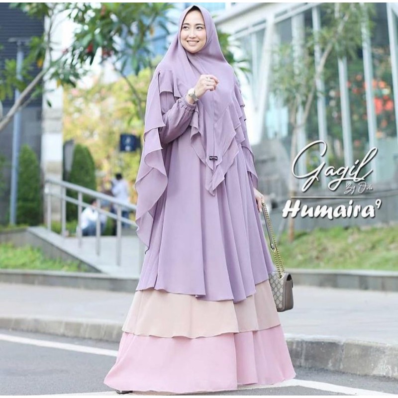 [SALE] Gamis + Khimar Matt Ceruty Murah - Setelan Gamis Premium Halimah/Humaira/Belle/Ayana/Maya