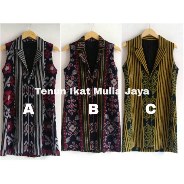 Jual Rompi vest batik tenun modern | Shopee Indonesia