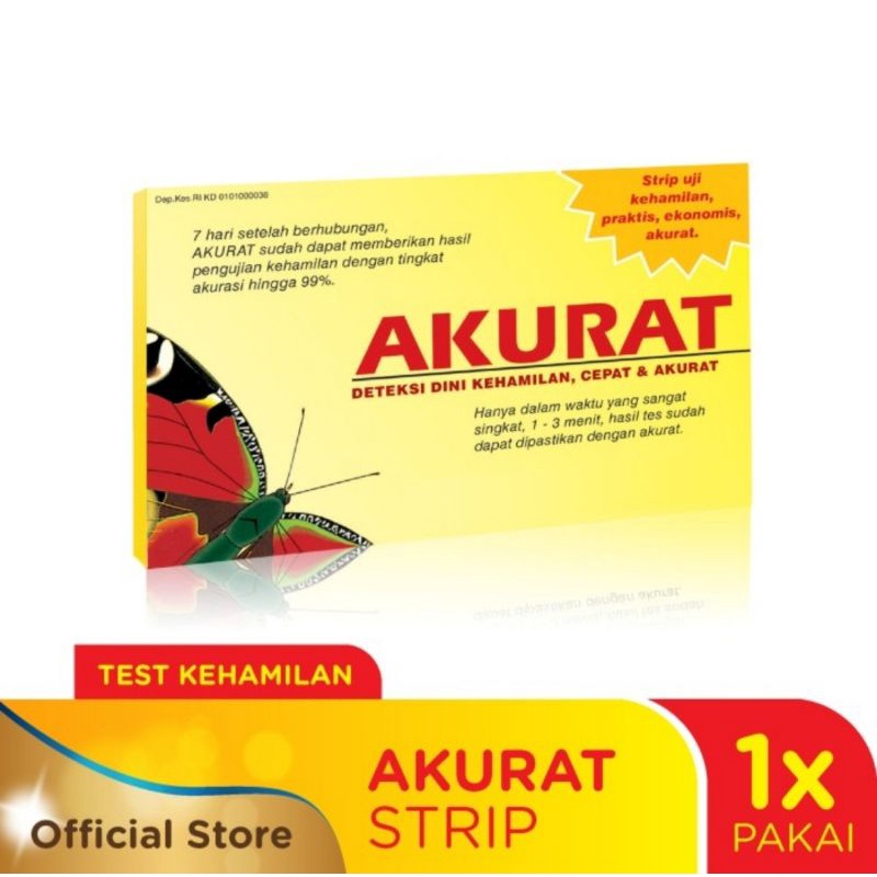 AKURAT Tes Hamil Strip Tespek Kehamilan HCG Test Pack