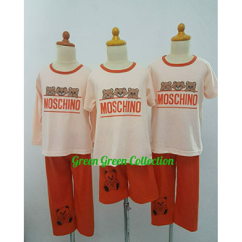 piyama kaos anak/stelan kaos anak/motif tulisan