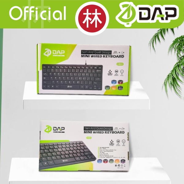 DAP D-M3276 Portable Wired Mini Multimedia Keyboard High-Speed PC