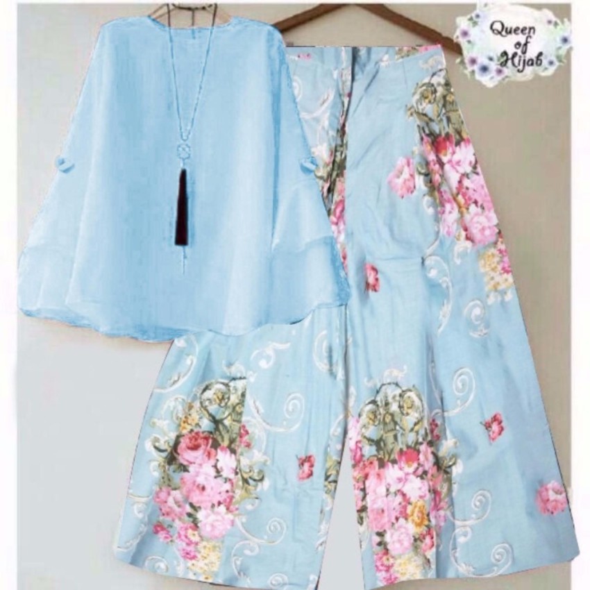 Jual RULIVA   STELAN KULOT  SETELAN KULOT SET BAJU DAN CELANA MUSLIMAH Diskon