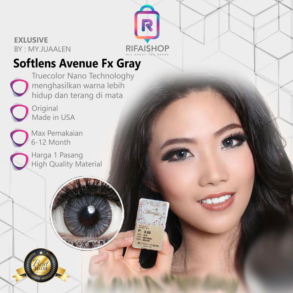 Softlens ORIGINAL Avanue FX Gray / Grey soflens softlenses
