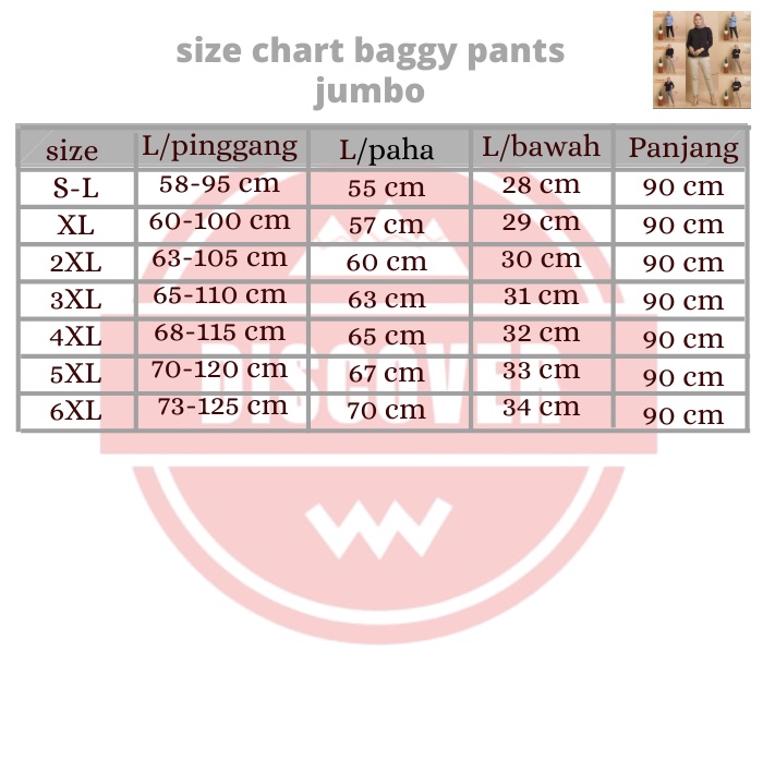 CELANA PANJANG BAGGY BAHAN KATUN KERJA WANITA JUMBO CELANA PANJANG KANTOR KAIN WANITA JUMBO