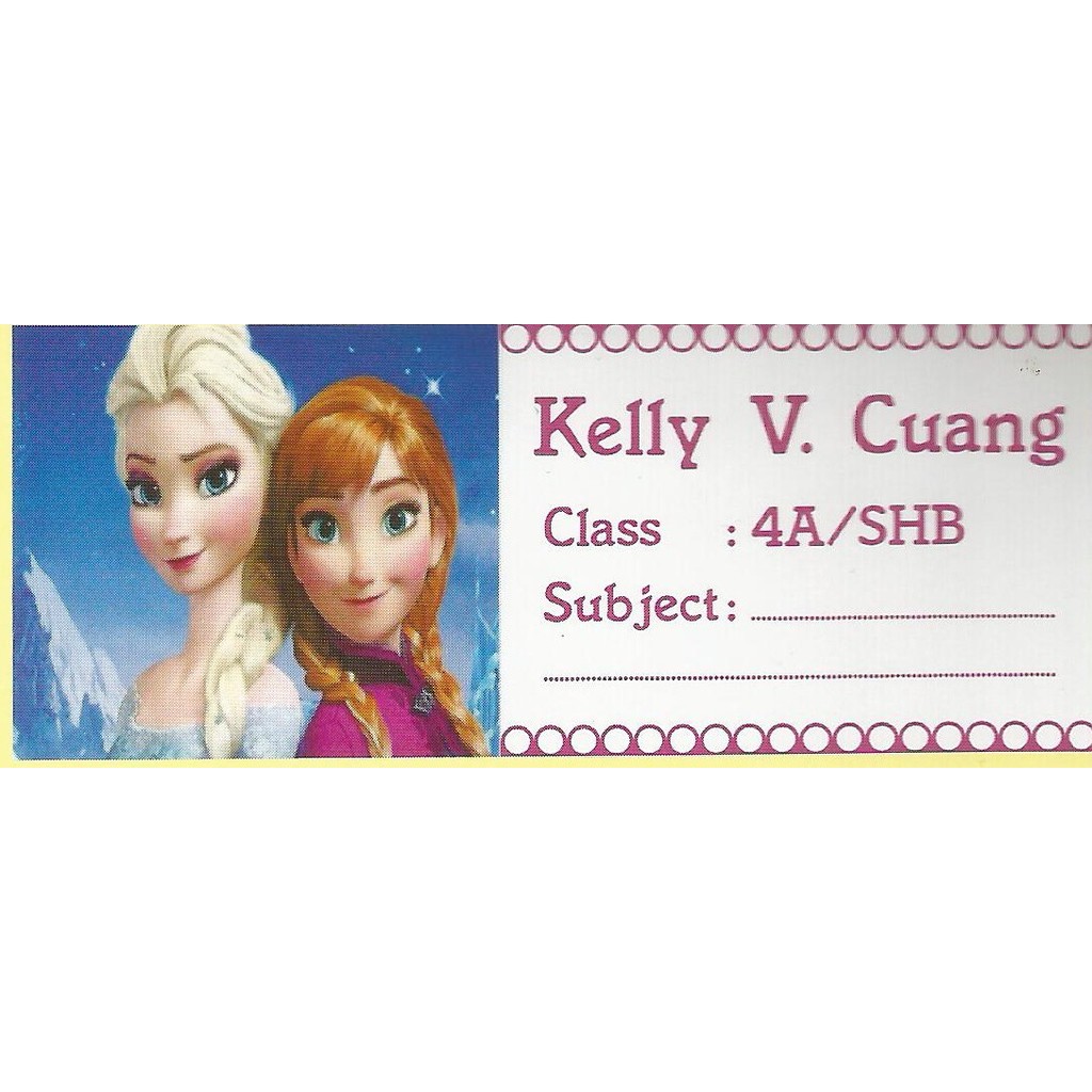 

Label buku Snow White (isi 40pcs) 10cmx4cm