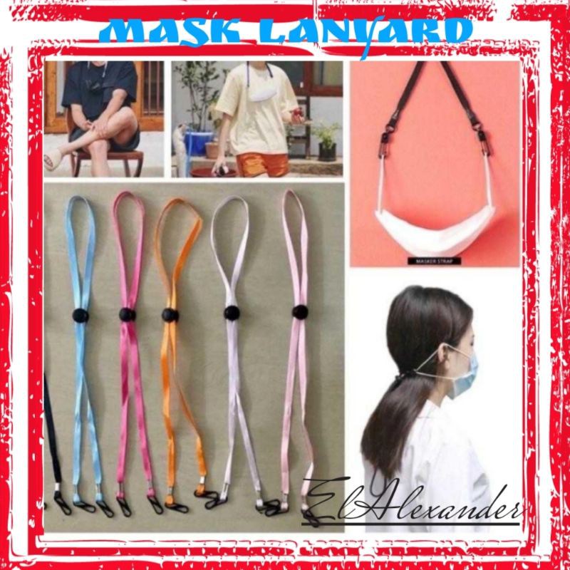 LANYARD MASK Kalung Strap import Masker Tali Masker Kalung Mask Chain