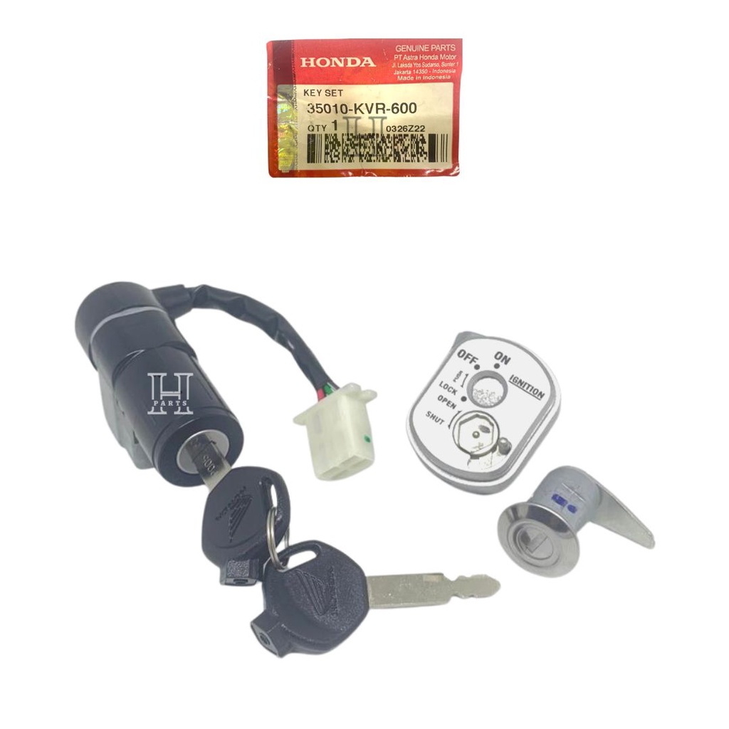 KUNCI KONTAK KEY SET REVO 100 CARBURATOR ORIGINAL AHM