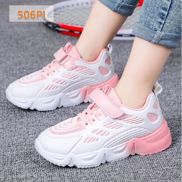 Sepatu Sneaker Anak Six Perempuan Laki Pathroll Oren Pink Tosca (506)