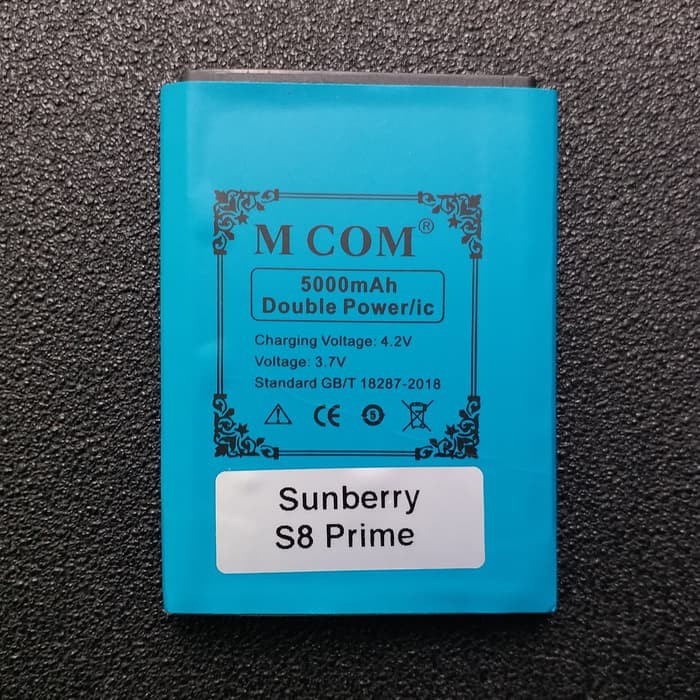 Battery Batre Baterai Double Power Mcom Sunberry S8 Prime