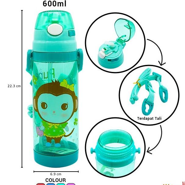 [COD] BOTOL MINUM KEKNEI B8464 BOTTLE BUDDIES FROM SCHOOL 600ML