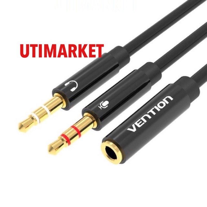 kabel aux audio spliter 3,5mm female to 2 male vention-BBTBY