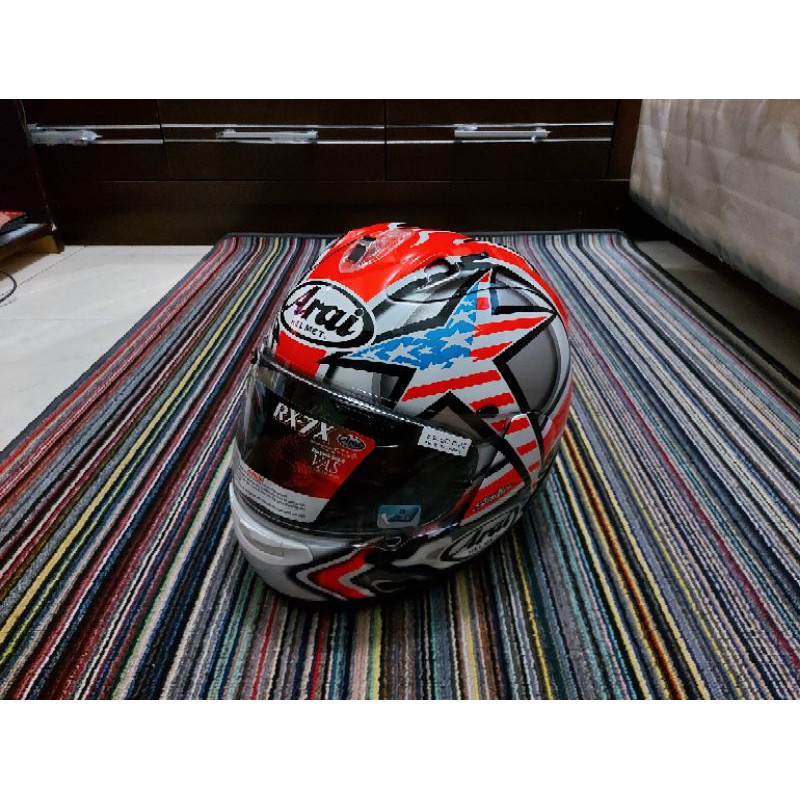 arai rx7x hayden laguna seca snell 2020 size l sni