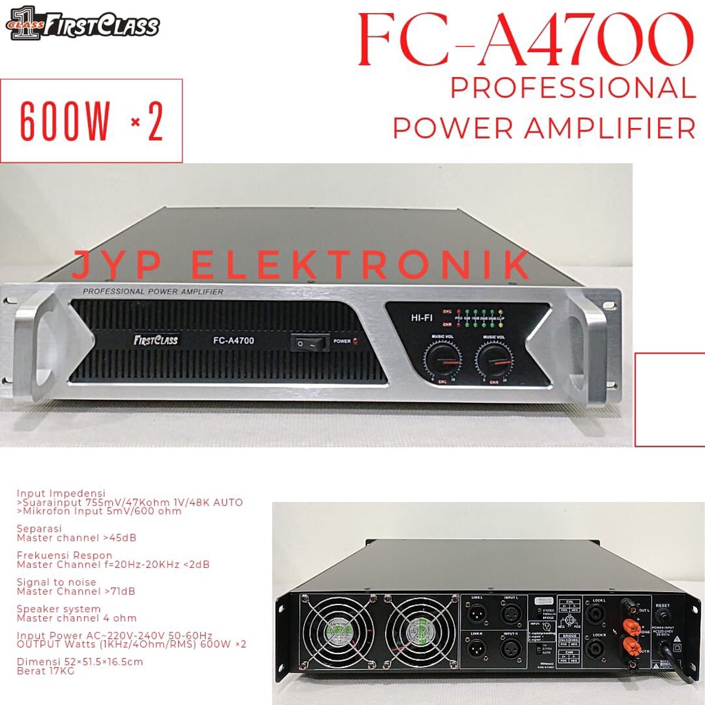POWER FIRSTCLASS FC A4700 / FIRST CLASS FCA 4700 PROFESIONAL