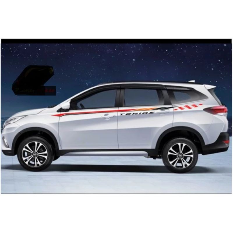 Sticker cutting sticker list body mobil Daihatsu Terios Fortuner expander Sticker list Ertiga dll