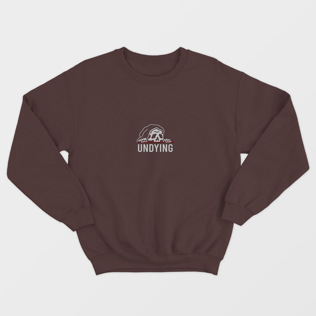 SWEATER UNISEX OVERSIZE UNDYING BORDIR /// SWEATER UNISEX SIZE M TO XXL FLEECE TEBAL PREMIUM KEKINIAN TERBARU''