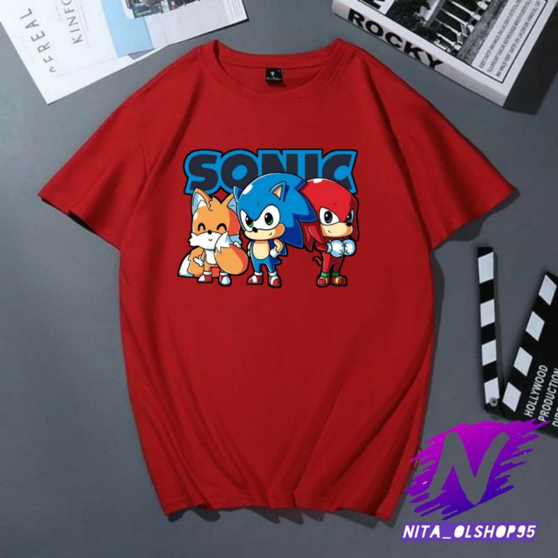 baju kaos anak atasan anak baju sonix the movie spesial