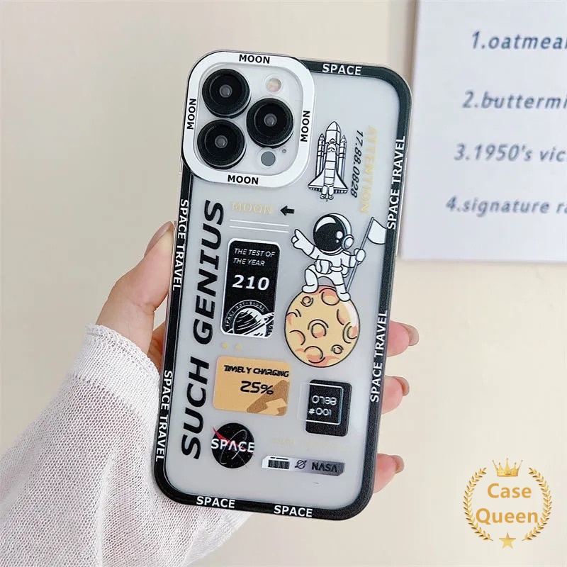 Soft Case Motif NASA Untuk Xiaomi Redmi 9T 9C NFC 10A 10C 9C 9 10 9C 9 10 9A Redmi Note 10 8 9s 10 11 11s 9 Pro Max Mi POCO M3 X3 Pro M4 X3 Pro Cover Penutup Mesin Cuci