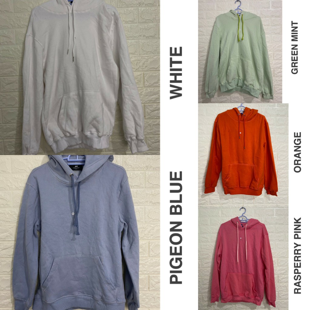 H&amp;M Hoodie Basic / Hoodie HnM Polos Original Pria Wanita