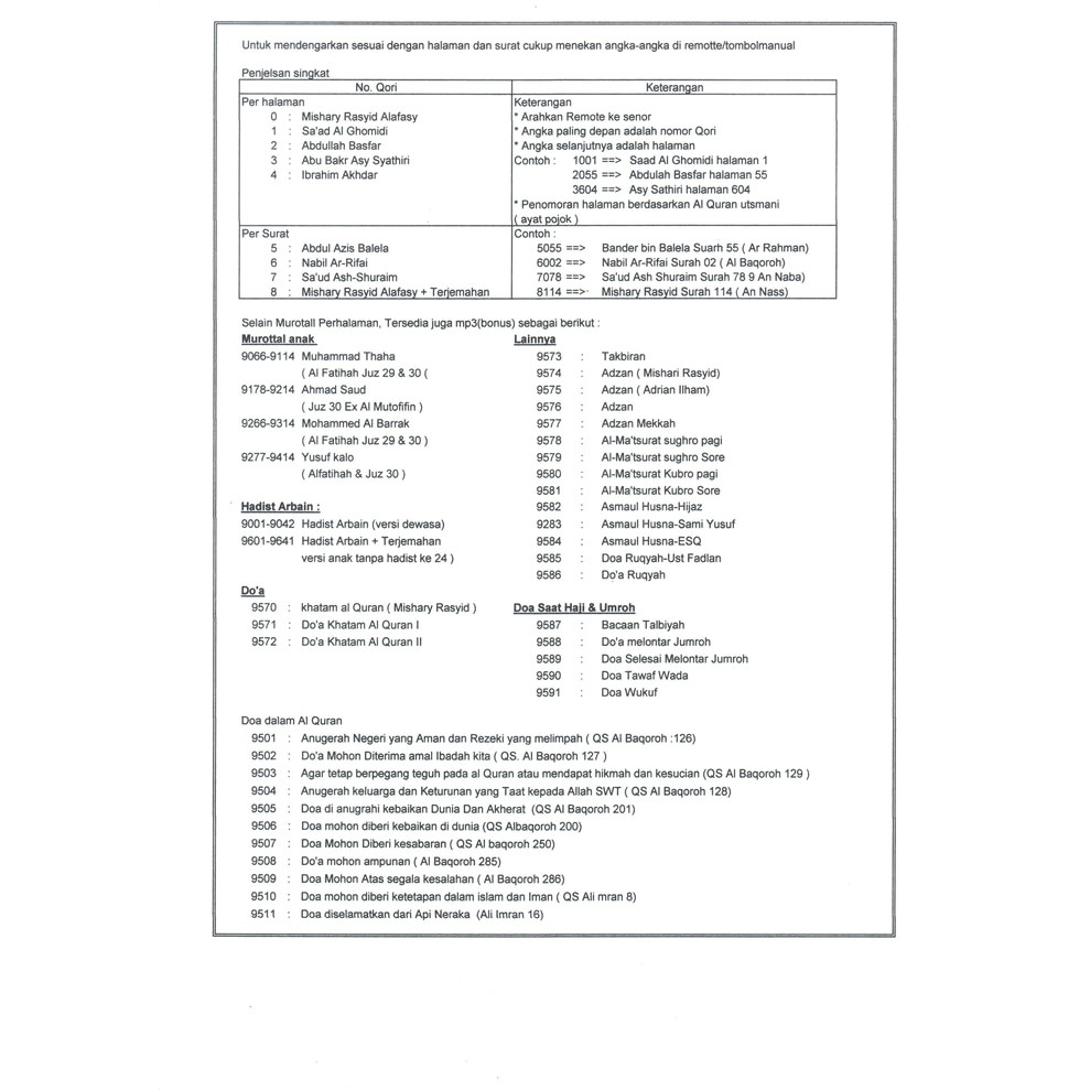 Promo Speaker Alquran terjemahan remote   speaker al quran lengkap remote Murah