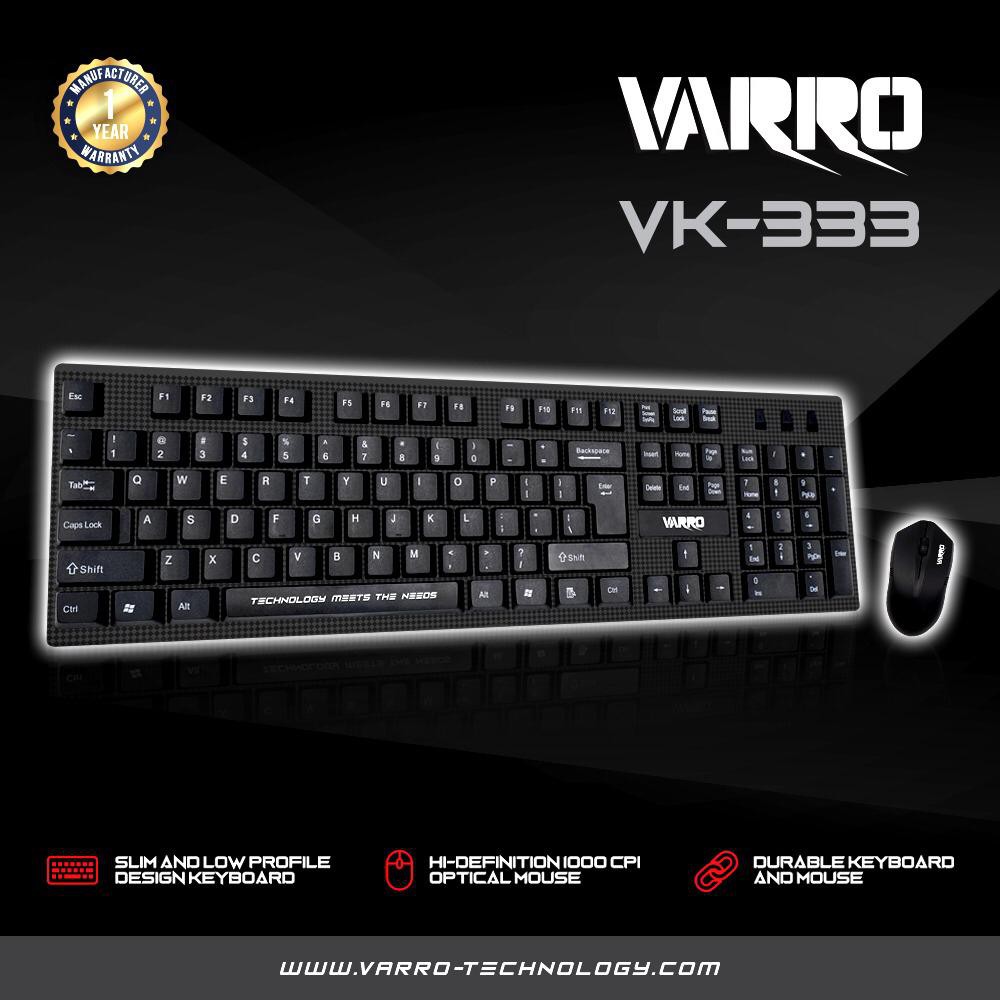 KEYBOARD+ MOUSE USB VARRO VK-333