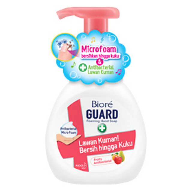 Biore Guard Foaming Hand Soap Anti-Bacterial Bottle