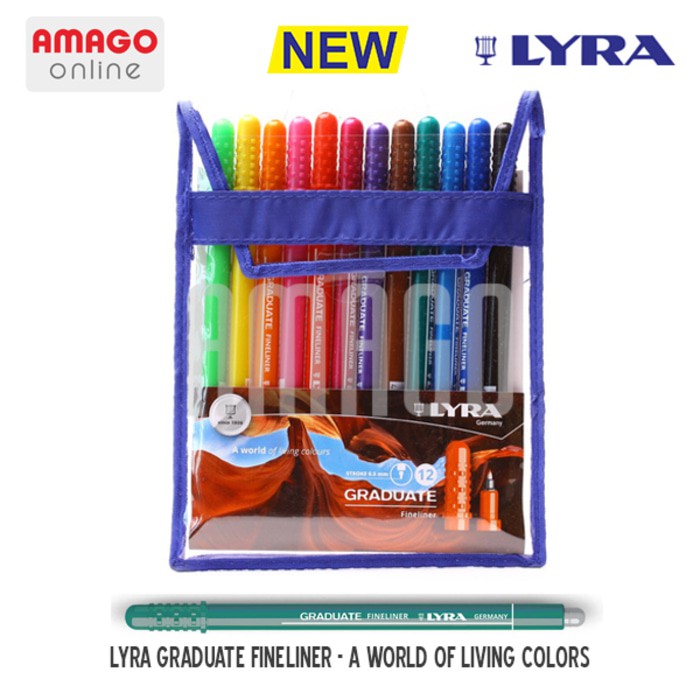 LYRA GRADUATE FINELINER - WALLET - 12 PCS - 6771120