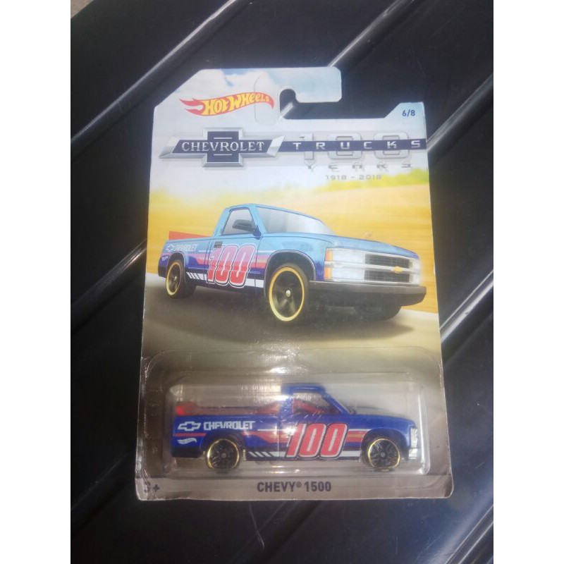 hotwheels CHEVY 1500 biru HW CHEVROLET 100 YEARS TRUCKS