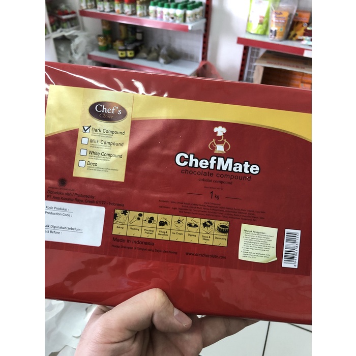 

Siap Kirim Chefmate Chocolate Dark Compound 1 Kg Chef Mate Dcc Coklat Cooking