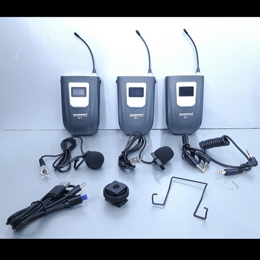 Mic camera slr / handycam hardwell mc 2 clipon lavalier