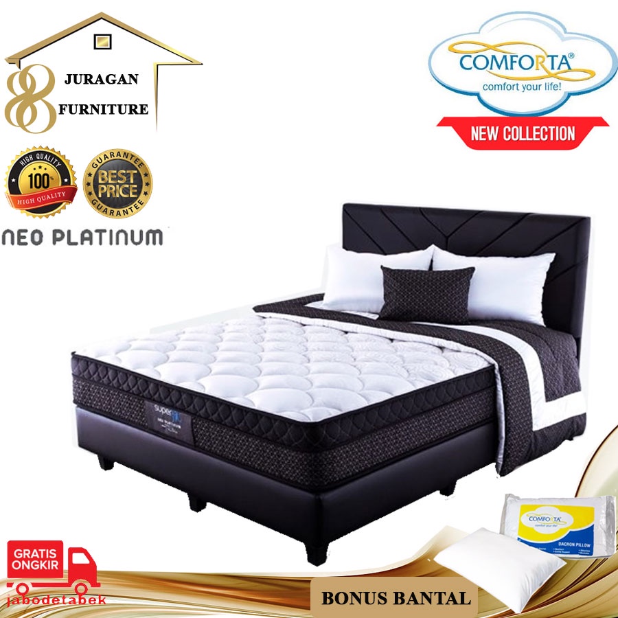FULL SET Kasur Springbed COMFORTA SuperFit ( Neo Platinum )
