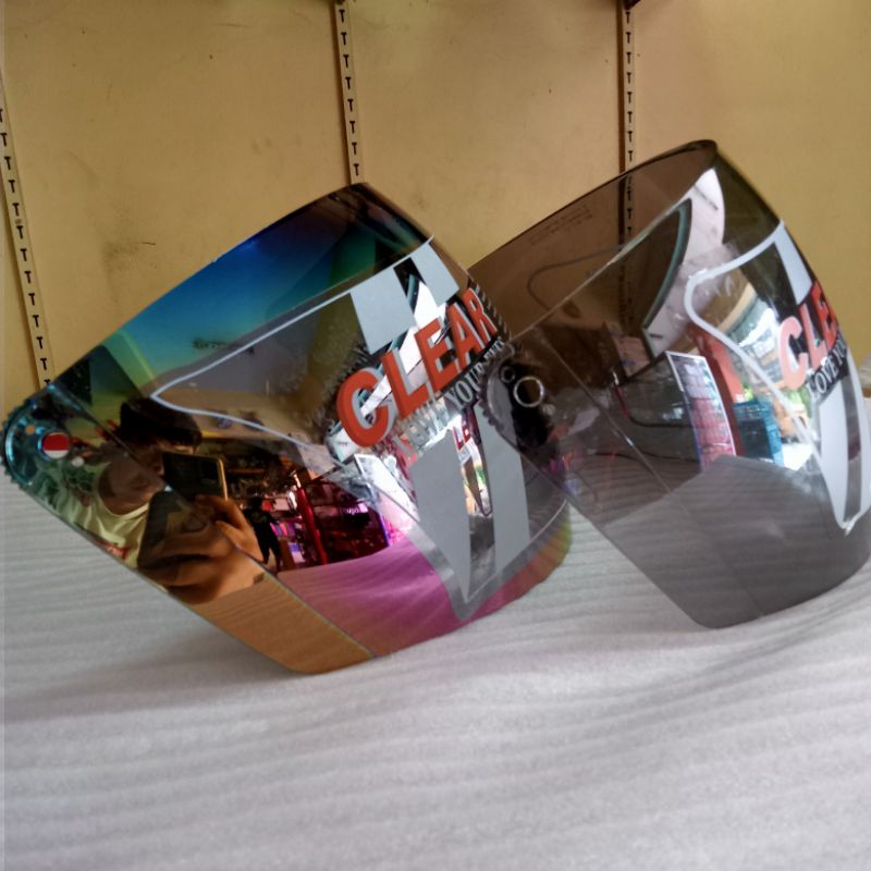 kaca helm standart helm cencen caberg airro 151 tsk standart evo daiso evo warna pelangi, smoke hita