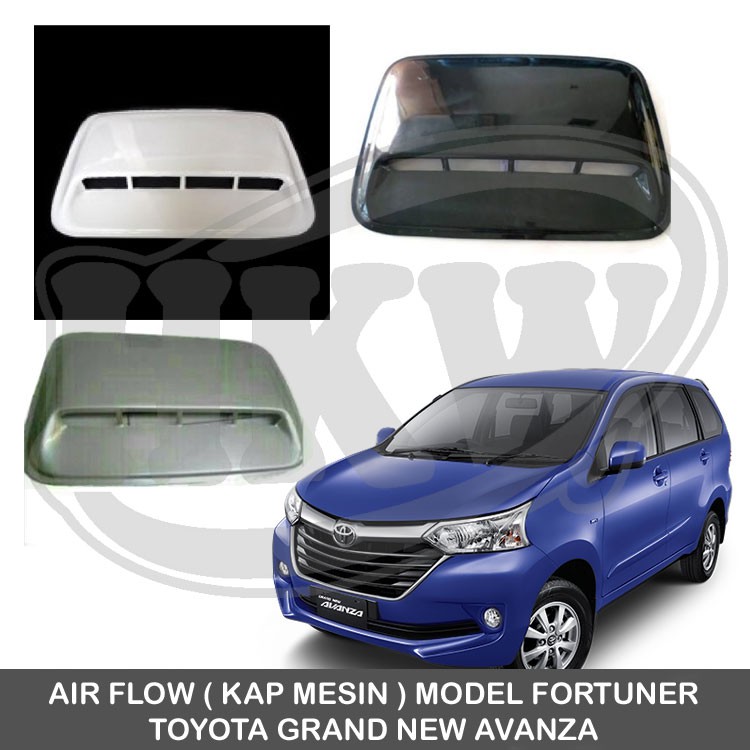 stiker mobil calya<br/> air flow kap mesin toyota grand new avanza