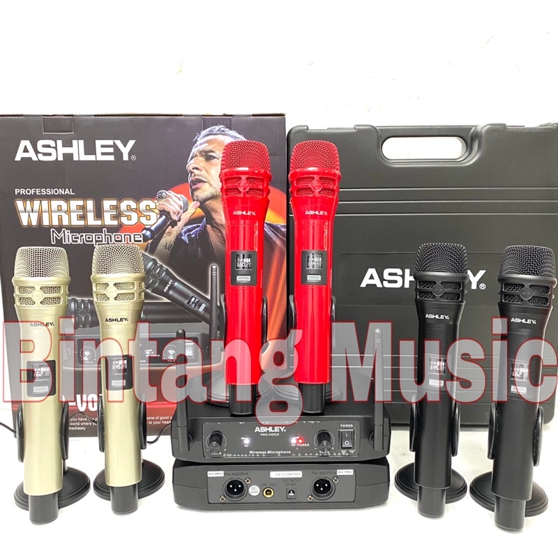 Mic Wireless ASHLEY PRO VOICE Original mic ashley Pro voice ashley pro voice ashley Provoice