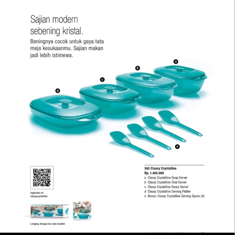 Tupperware Classy Crystalline Set