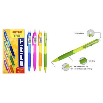 

Pulpen Joyko BP 179 - 0.7 mm / Hitam