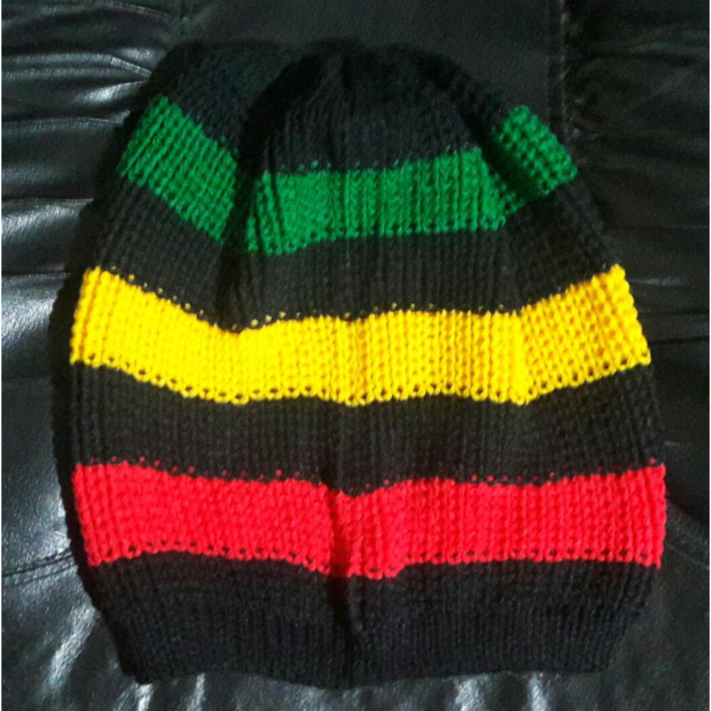 beanie hat kupluk reggae rasta besar knit hat