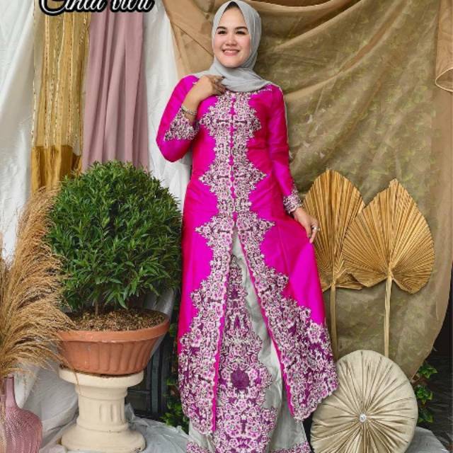 Stelan rok terbaru fitri Taffeta mewah by pelangi jaya