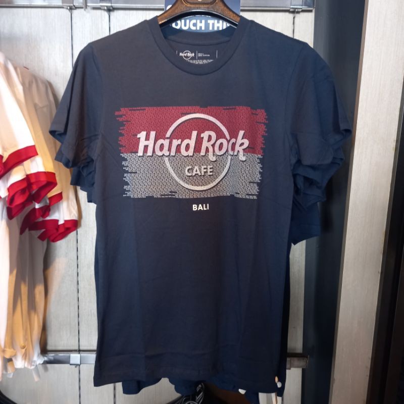 BAJU HARD ROCK CAFE BALI ORIGINAL NAVY FLAG