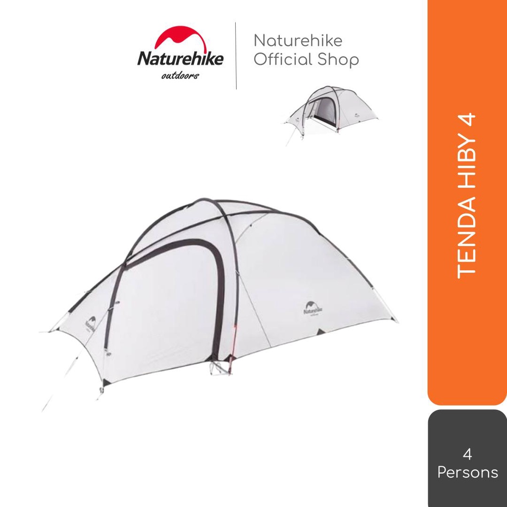 Naturehike Tenda Hiby 4 / 4P Orang Camping Dome Double Layer Footprint