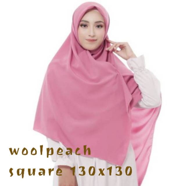 Jual Jilbab Segi Empat Woolpeachwolfis 130x130 Shopee Indonesia 3408