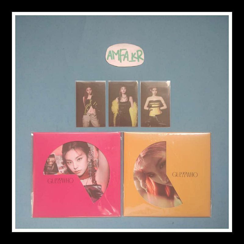 [SHARING] ITZY GUESS WHO ALBUM HIDDEN CARD & POSTCARD SET HC Yeji Lia Chaeryeong