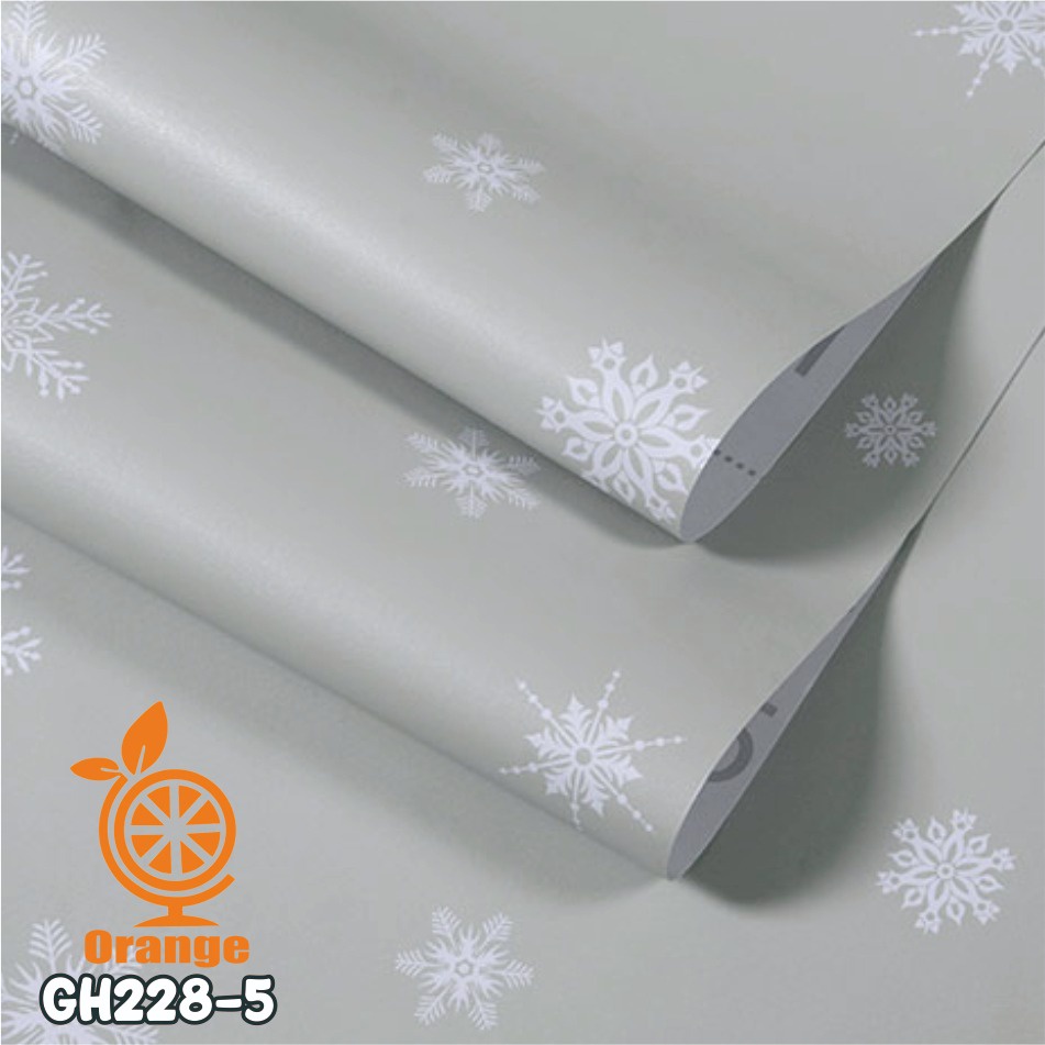 Wallpaper Dinding 10 meter murah stiker dinding Motif Bunga dan Polos wallpaper 3d Premium Quality Size 45cm X 10M WHFURNITURE-GH228-5